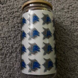 Detroit Lions Clear 16 oz Libby Glass - NWT